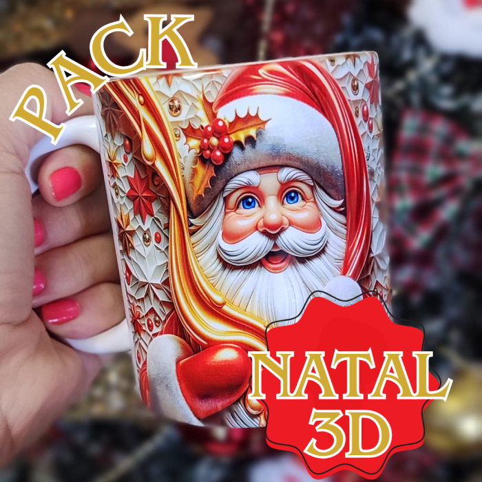 Pack de 19 Artes Natal 3D | Loja SANDALMAQ