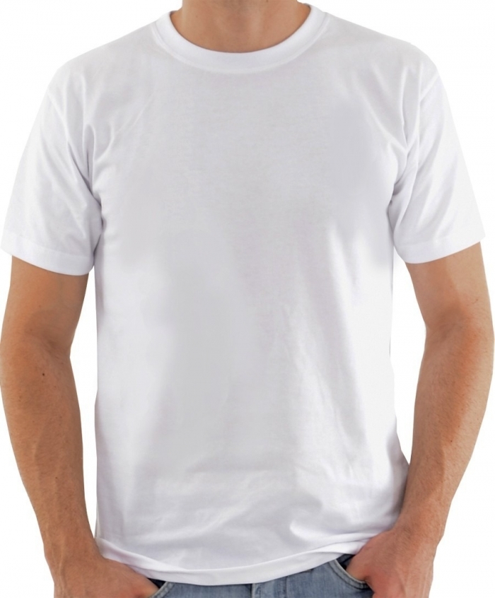 Camiseta Branca - Tamanho P Malha 100% Poliéster  