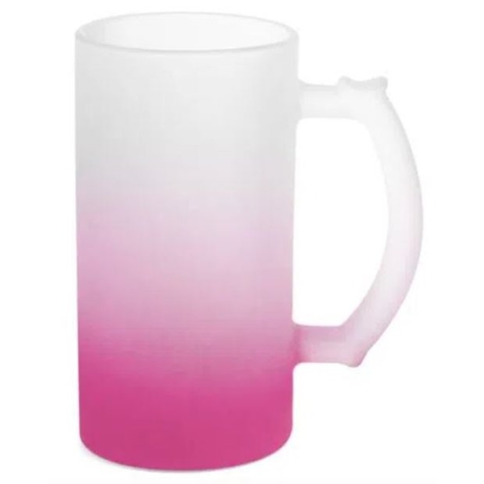 caneca chopp vidro jateada colorida | Loja SANDALMAQ