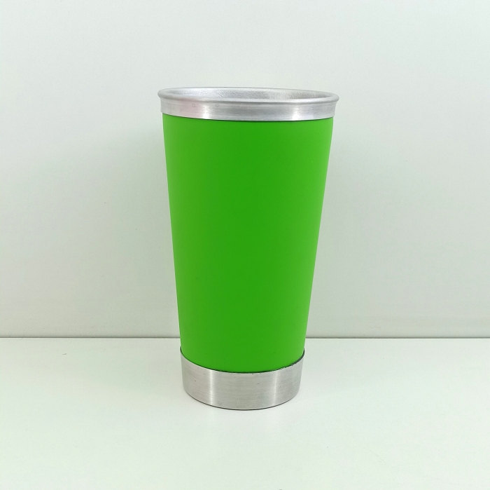 Copo de Alumínio Térmico Verde Limão para Transfer 475ml | Loja SANDALMAQ