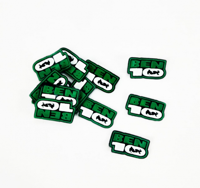 Etiqueta do Ben 10 Para Aplicação em Chinelos em PVC - Pacote com 50 Unidades