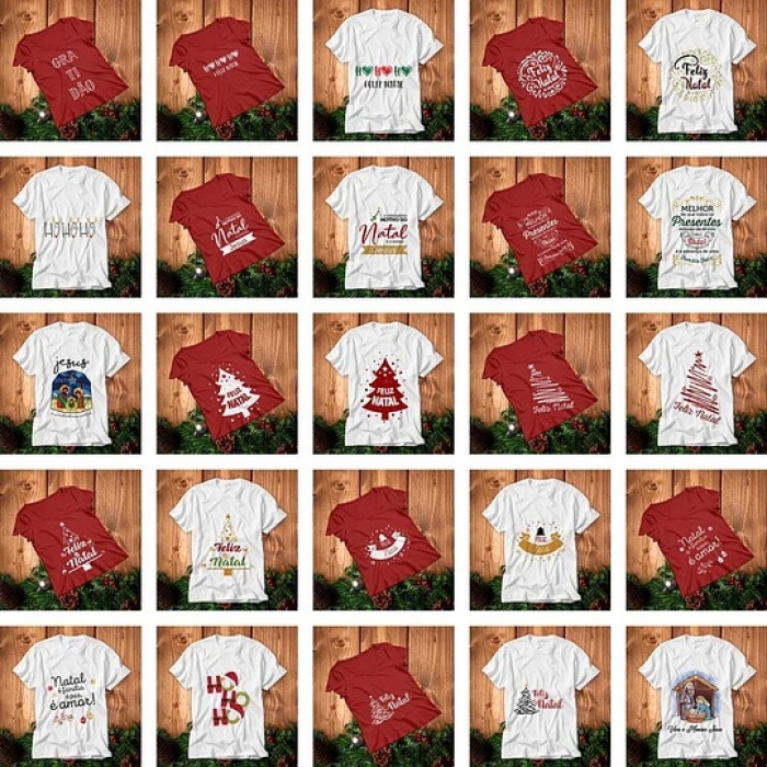 Pack de Artes de Camiseta do Natal | Loja SANDALMAQ
