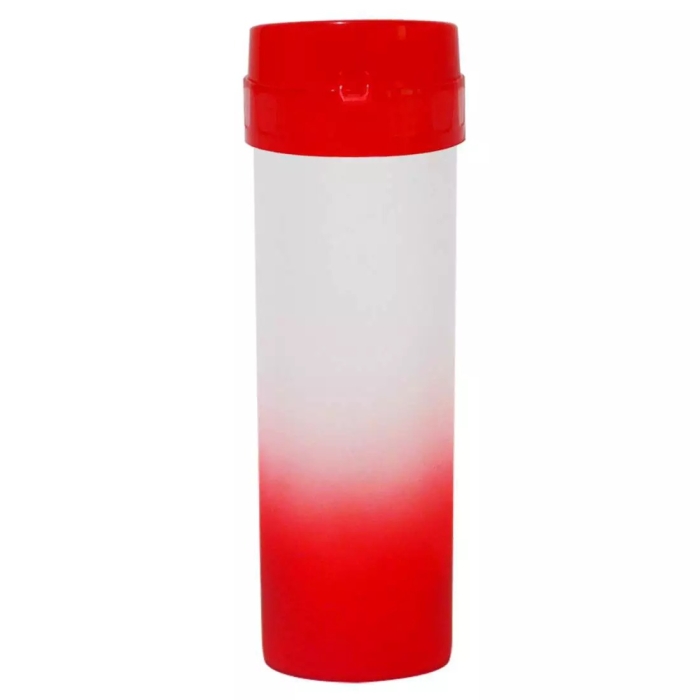 Garrafa Vermelha Eco World - 480ml - Degradê | Loja SANDALMAQ