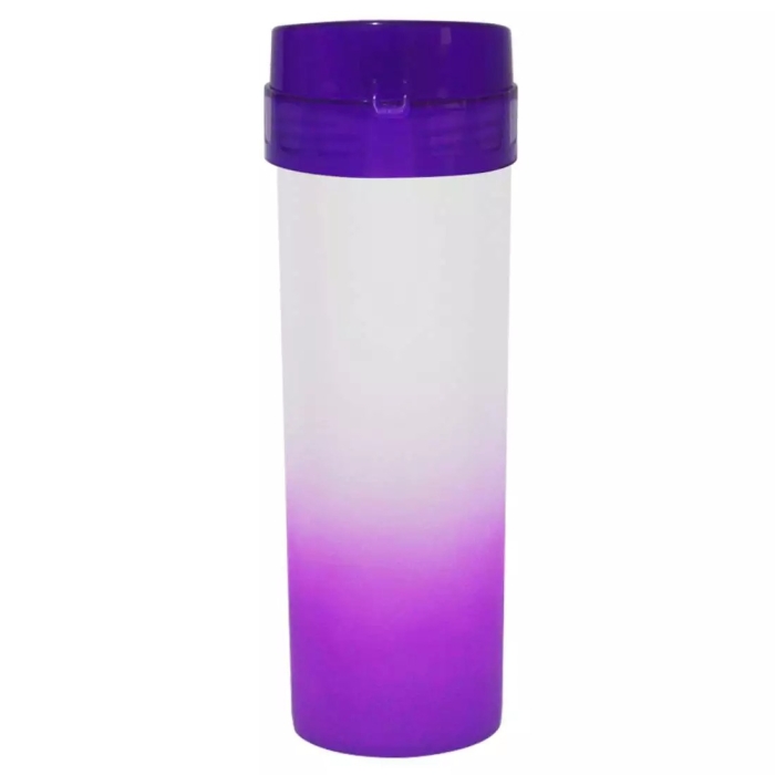 Garrafa Roxa Eco World - 480ml - Degradê | Loja SANDALMAQ